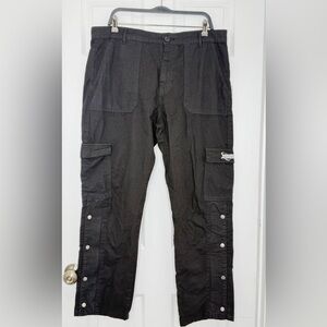boohoo man cargo pants- Black- Size 36